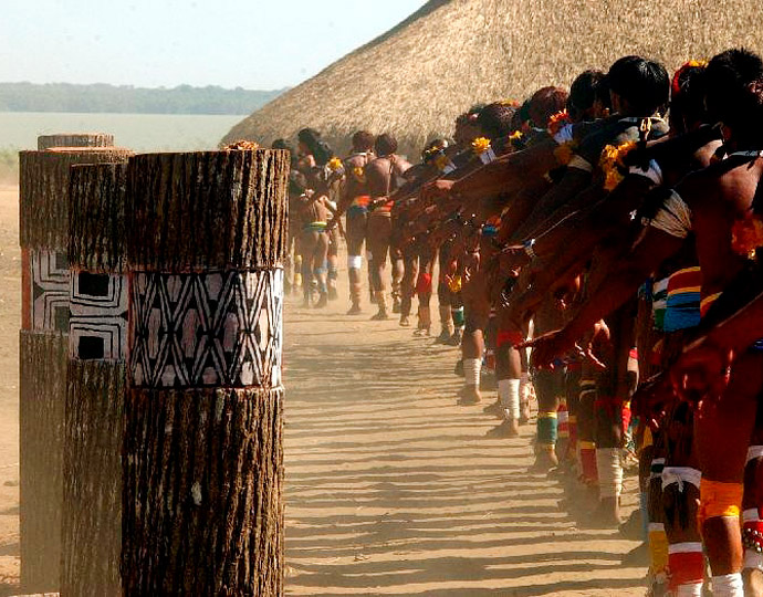 Festa do Kuarup, na aldeia Kamayurá; [fotografo] Marcello Casal Jr. | Agência Brasil [/fotografo]