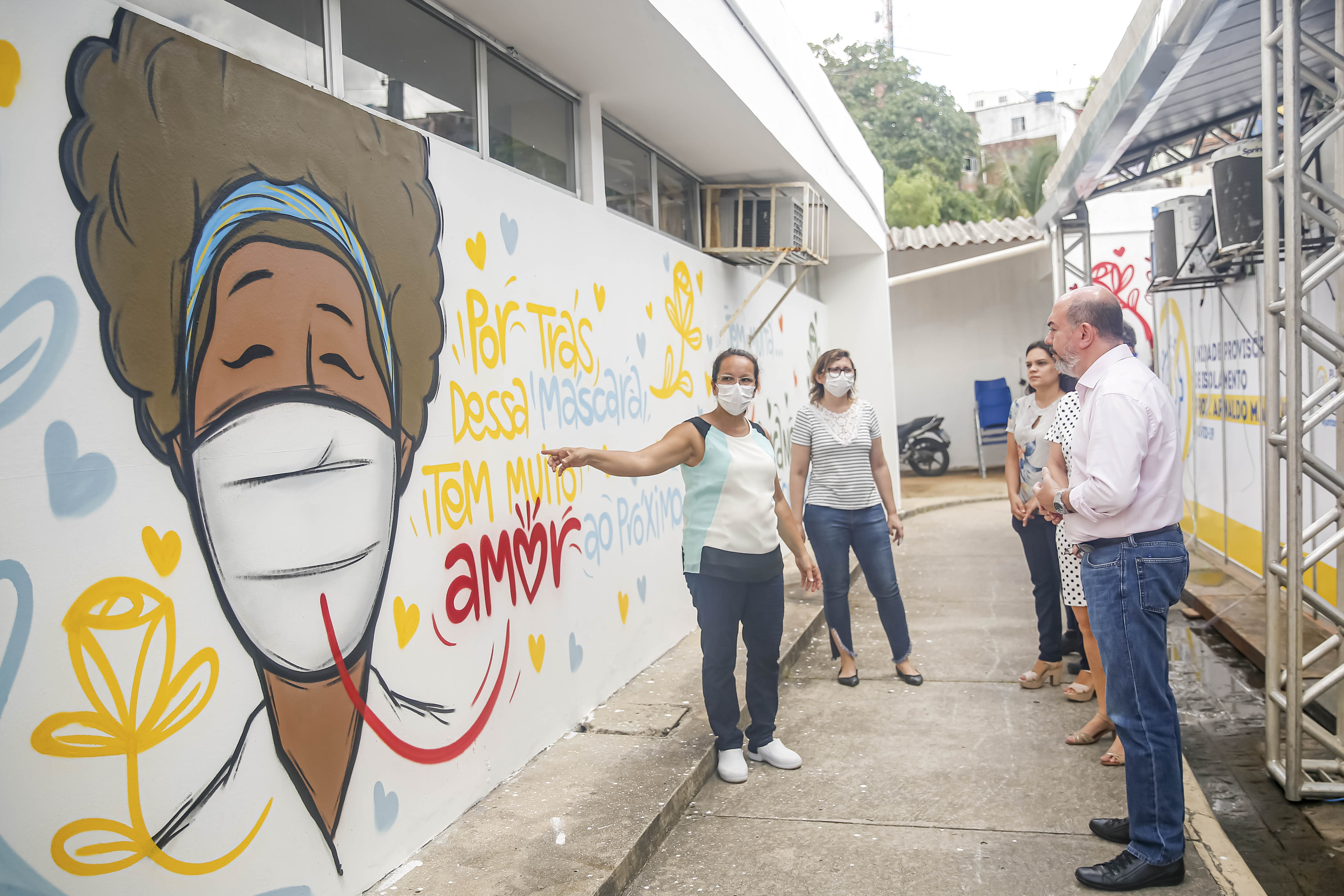 Hospital de campanha em Recife traz mensagem de amor[fotografo]Andrea Rego Barros/PCR[/fotografo]