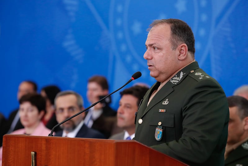 General Eduardo Pazuello em cerimônia no Palácio do Planalto. [fotografo]Alan Santos/PR[/fotografo]