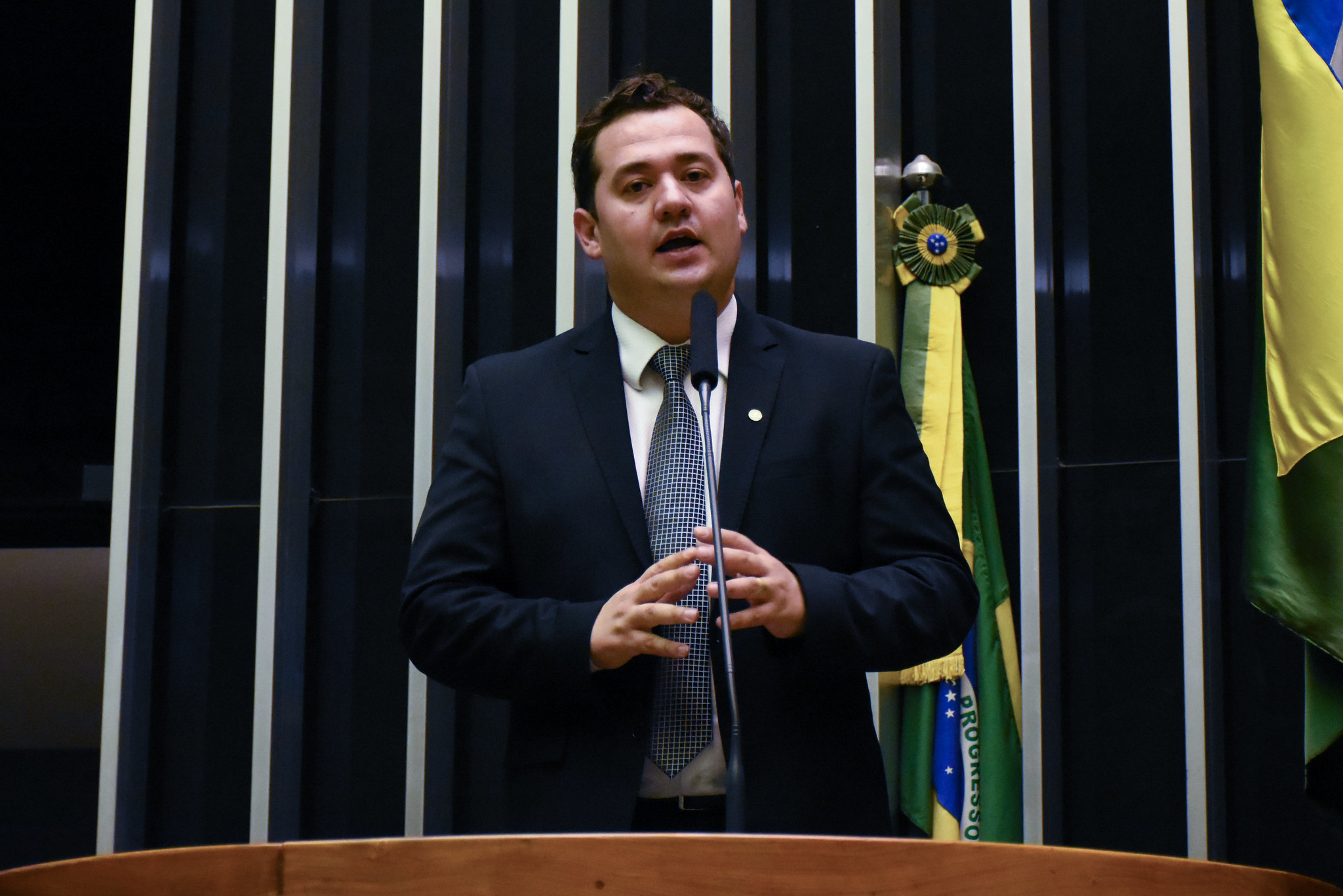 A posse do deputado Ricardo Silva (PSB-SP), no dia 21 de maio. [fotografo]Dinho Souto/ PSB[/fotografo] 