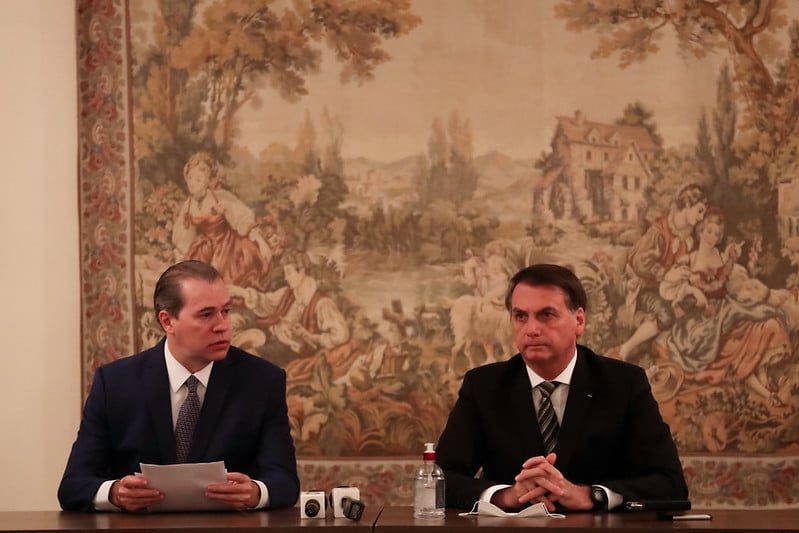 Presidente da República, Jair Bolsonaro e presidente do STF, Dias Toffoli [fotografo] Marcos Corrêa/PR [/fotografo]