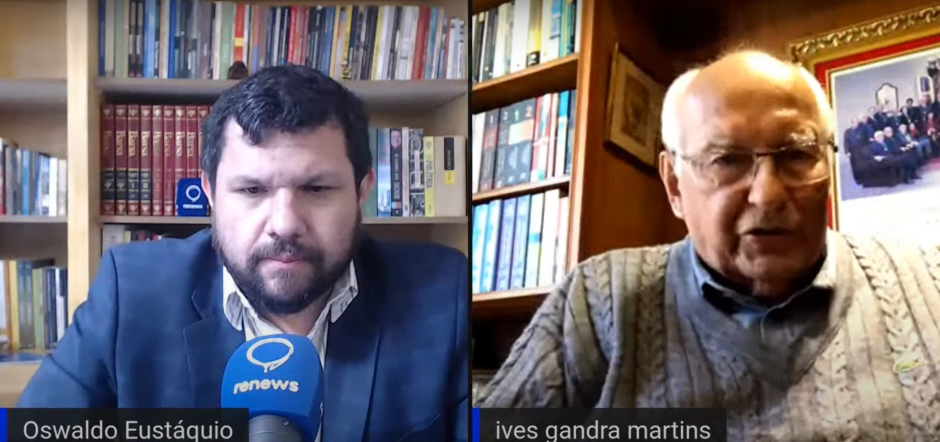 Ives Gandra participa de live sobre artigo 142 [Reprodução]