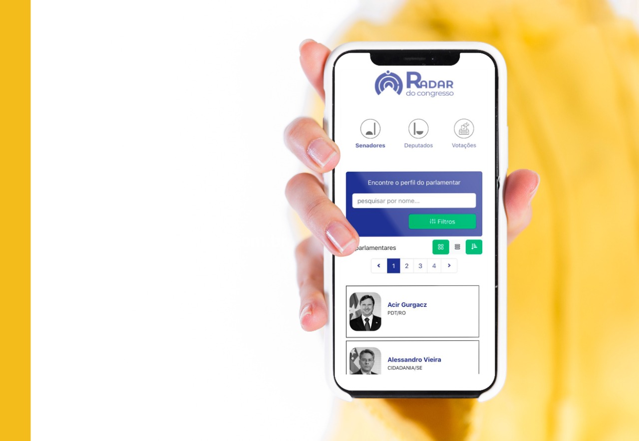 Radar do Congresso traz informações sobre assiduidade, votações, gastos, discursos e patrimônio dos congressistas.
