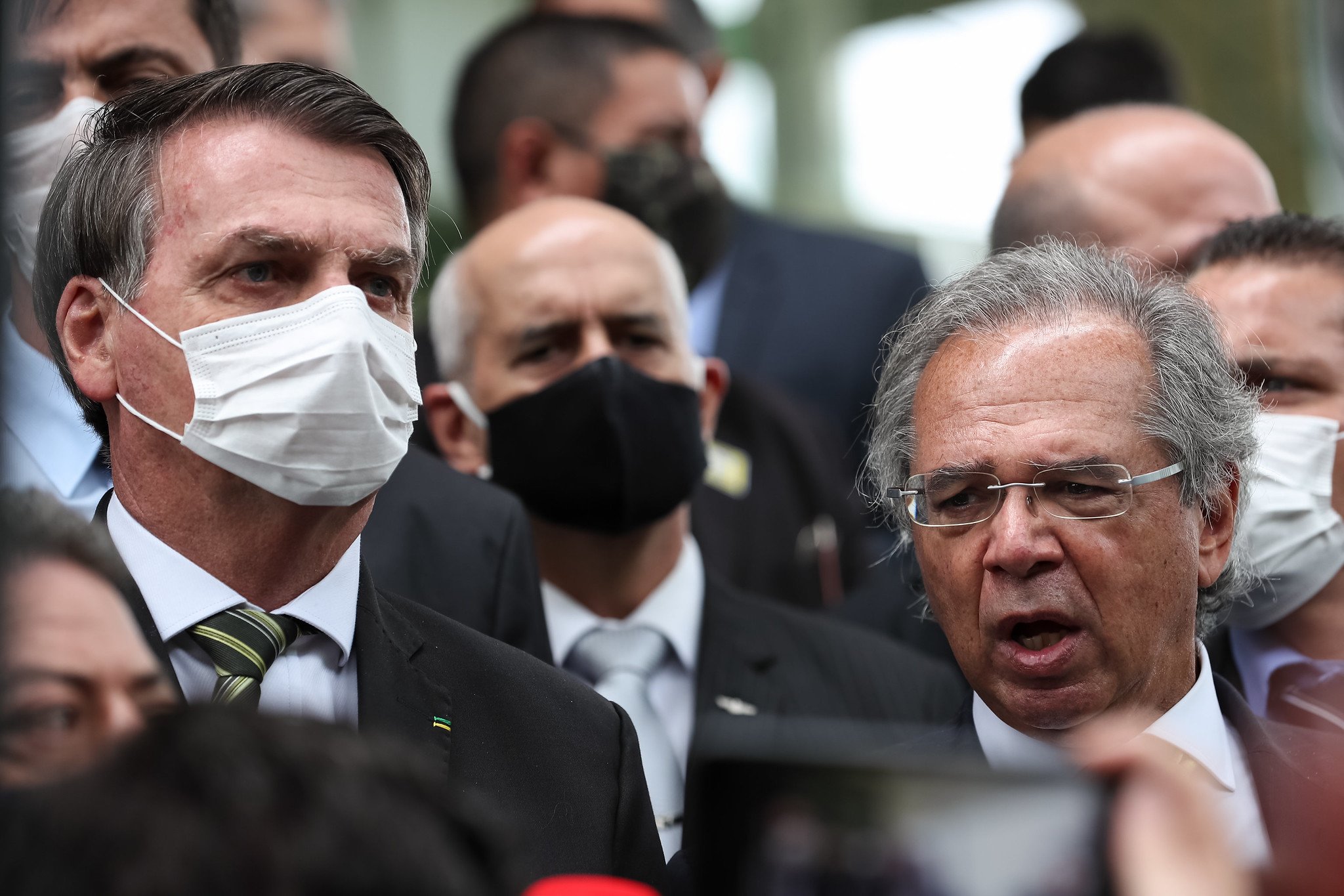 Bolsonaro e Guedes em visita ao Supremo Tribunal  Federal[fotografo]Marcos Corrêa/PR[/fotografo]