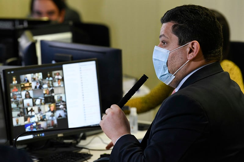 Davi Alcolumbre resiste à indicação de André Mendonça para o STF[fotografo] Jefferson Rudy/Agência Senado[/fotografo] 