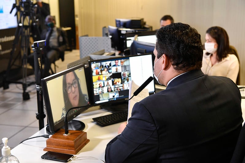 Sessão remota do Plenário do Senado.[fotografo]Leopoldo Silva/Agência Senado[/fotografo]