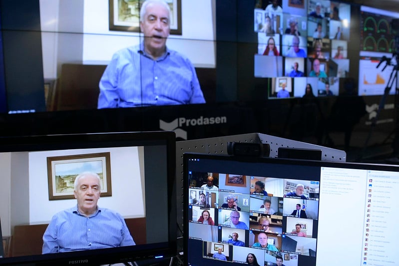 Senador Otto Alencar (PSD-BA) em pronunciamento via videoconferência. [fotografo]Pedro França/Agência Senado[/fotografo]