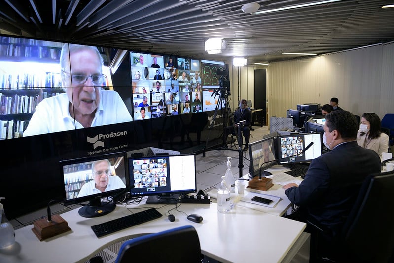 Senador Tasso Jereissati (PSDB-CE) em pronunciamento via videoconferência. [fotografo]Pedro França/Agência Senado[/fotografo]