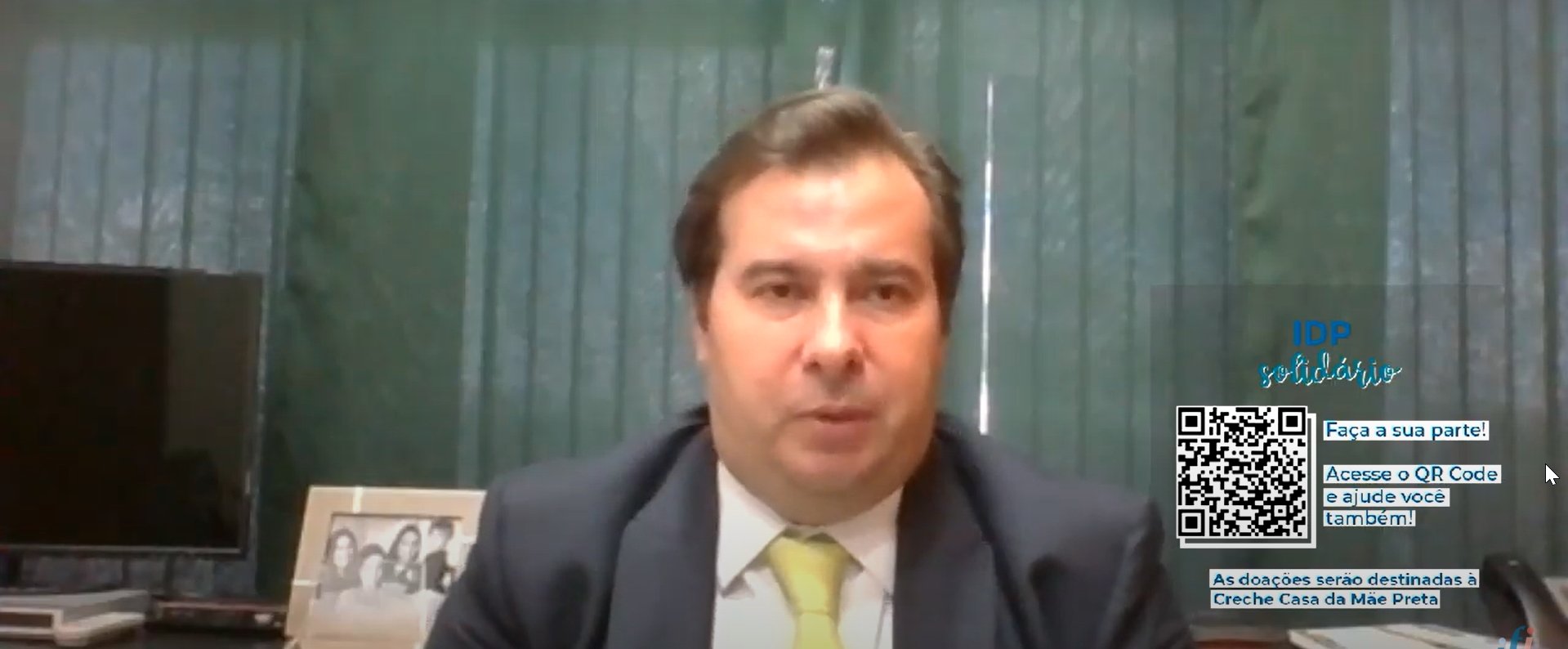 Rodrigo Maia [Reprodução/live]