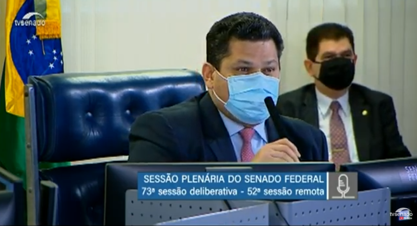 Sessão Plenária do Senado Federal [fotografo] Reprodução YouTube [/fotografo]