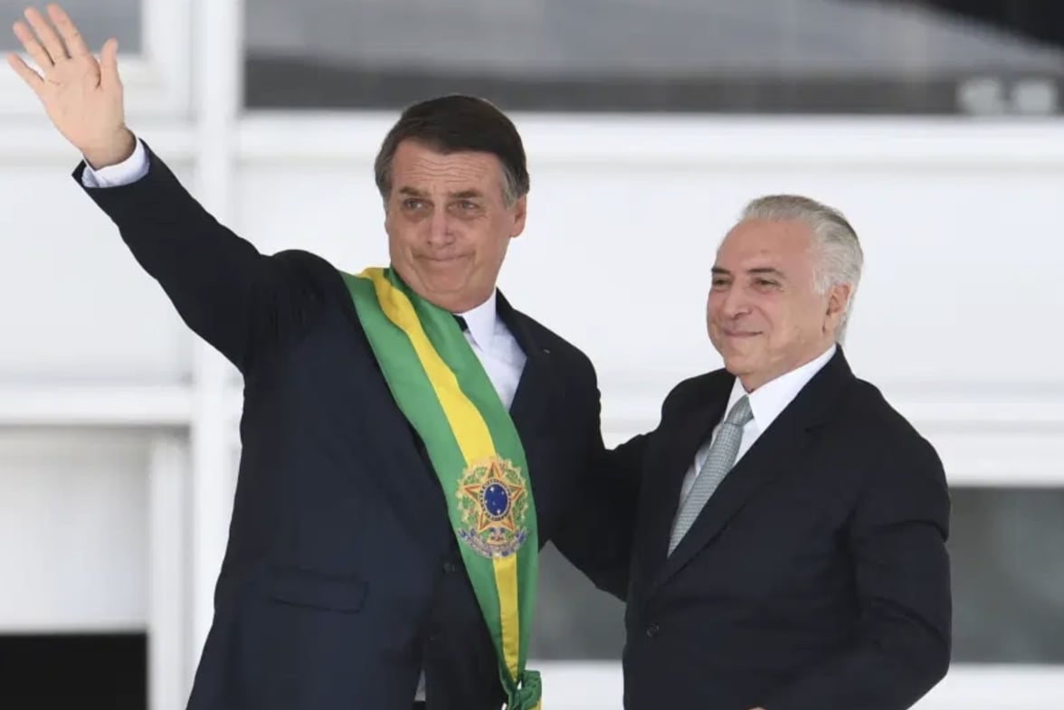 Jair Bolsonaro e Michel Temer [Reprodução/Redes Sociais Michel Temer]