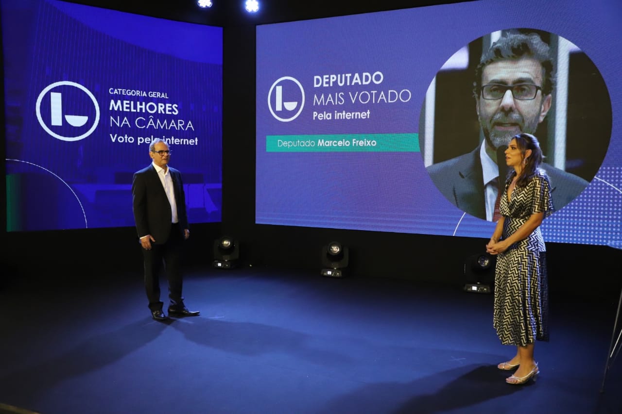 O deputado Marcelo Freixo foi escolhido pelo público como o melhor deputado. [fotografo] Paulo Negreiros/ Prêmio Congresso em Foco 2020[/fotografo]