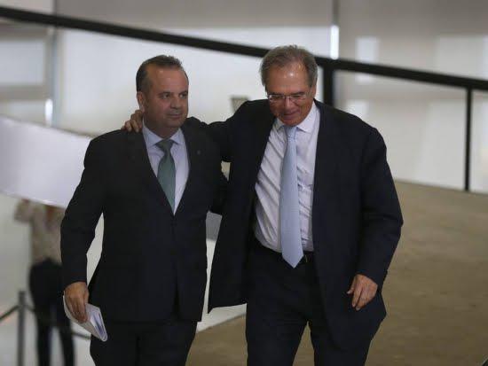 Os ministros Paulo Guedes e Rogério Marinho [fotografo] José Cruz /Agência Brasil [/fotografo]