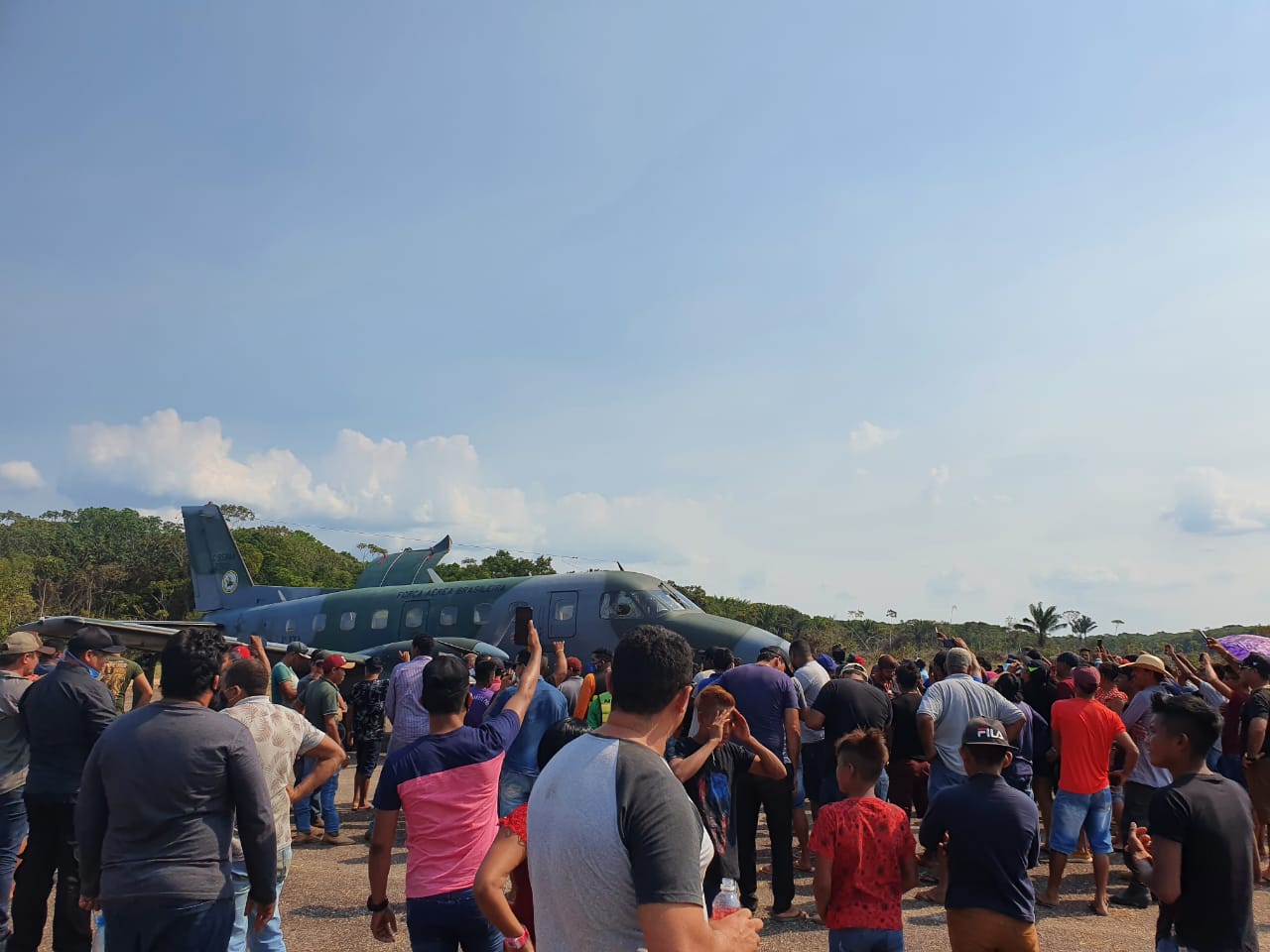 Sequestro do avião da FAB.[fotografo]Reprodução/WhatsApp[/fotografo]