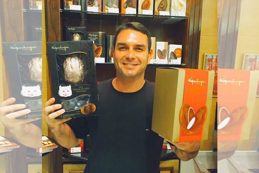 Flávio em seu loja de chocolates no Rio[fotografo]Instagram/Reprodução[/fotografo]