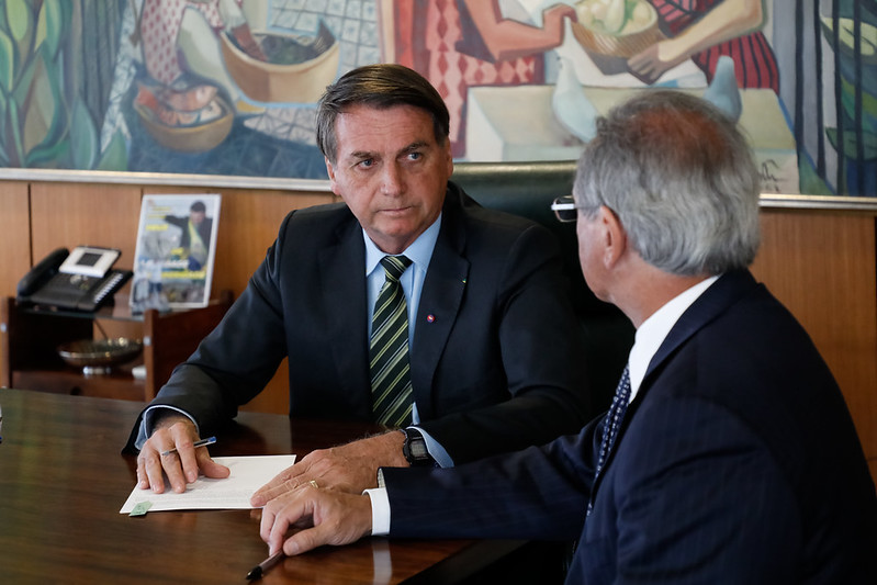 Jair Bolsonaro e Paulo Guedes [fotografo] Carolina Antunes / PR [/fotografo].