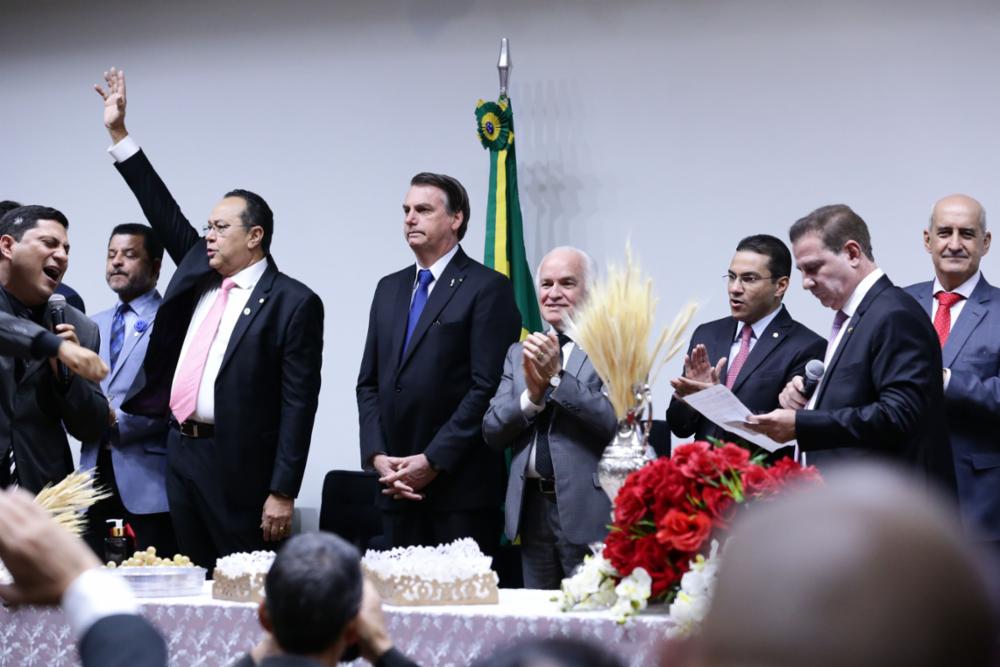 Bolsonaro participa de culta da Santa Ceia, na Câmara [fotografo] Michel Jesus / Câmara dos Deputados [/fotografo] 