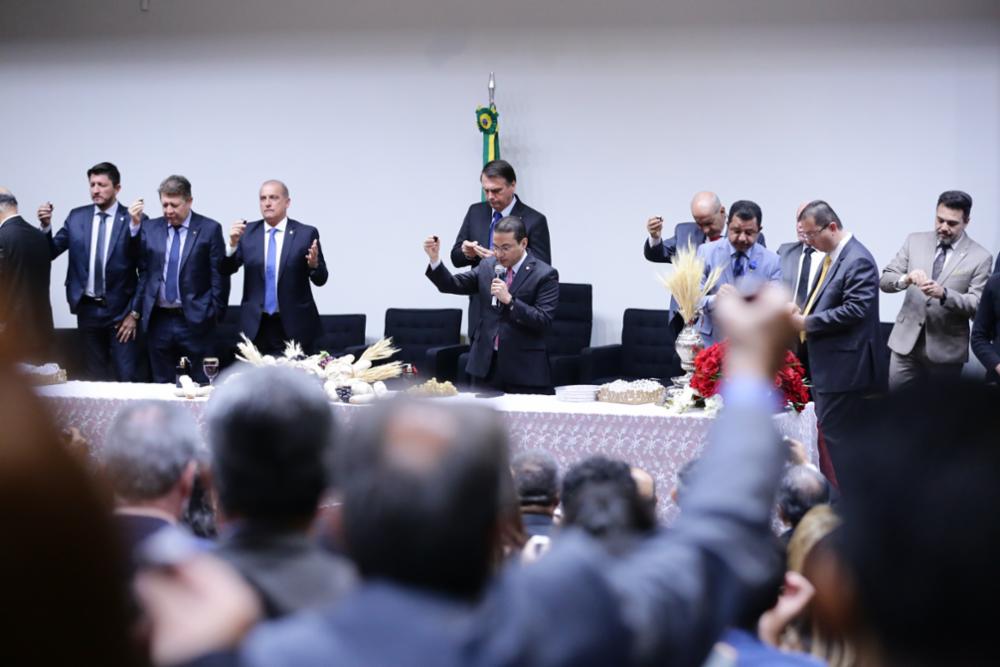 Deputados participam do culto da Santa Ceira, na Câmara [fotografo] Michel Jesus / Câmara dos Deputados [/fotografo]