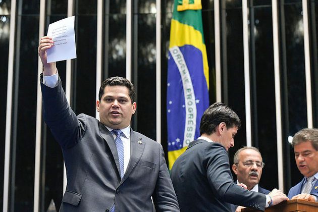 O presidente do Senado, Davi Alcolumbre [fotografo] Agência Senado [/fotografo].