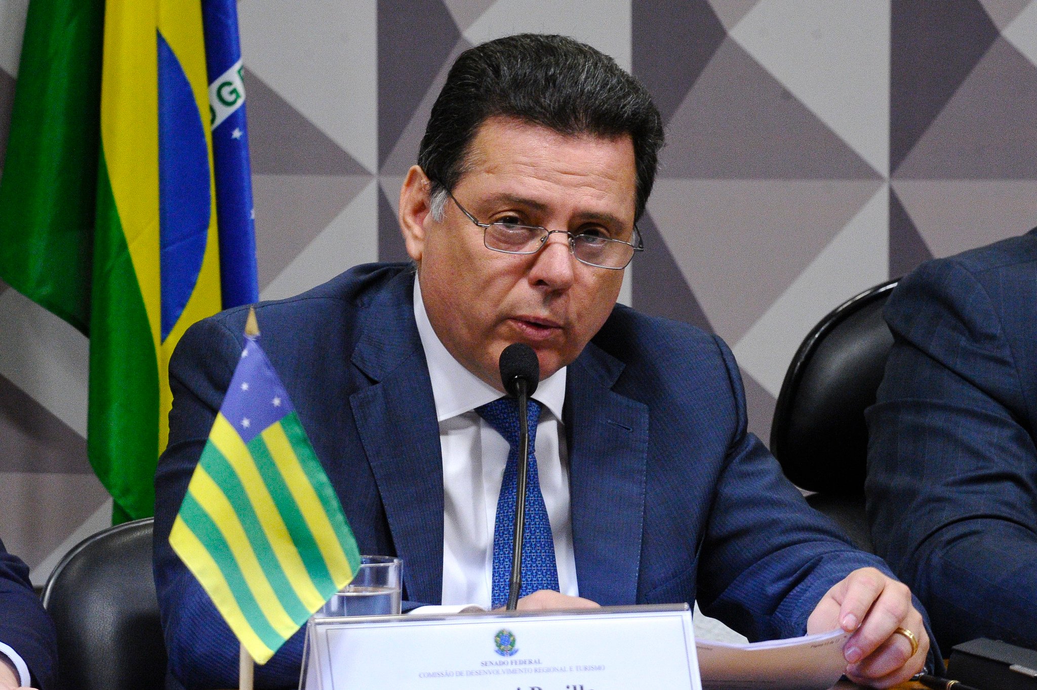 Marconi Perillo (PSDB), em comissão no Senado em 2015. [fotografo]Edilson Rodrigues/Agência Senado[/fotografo]