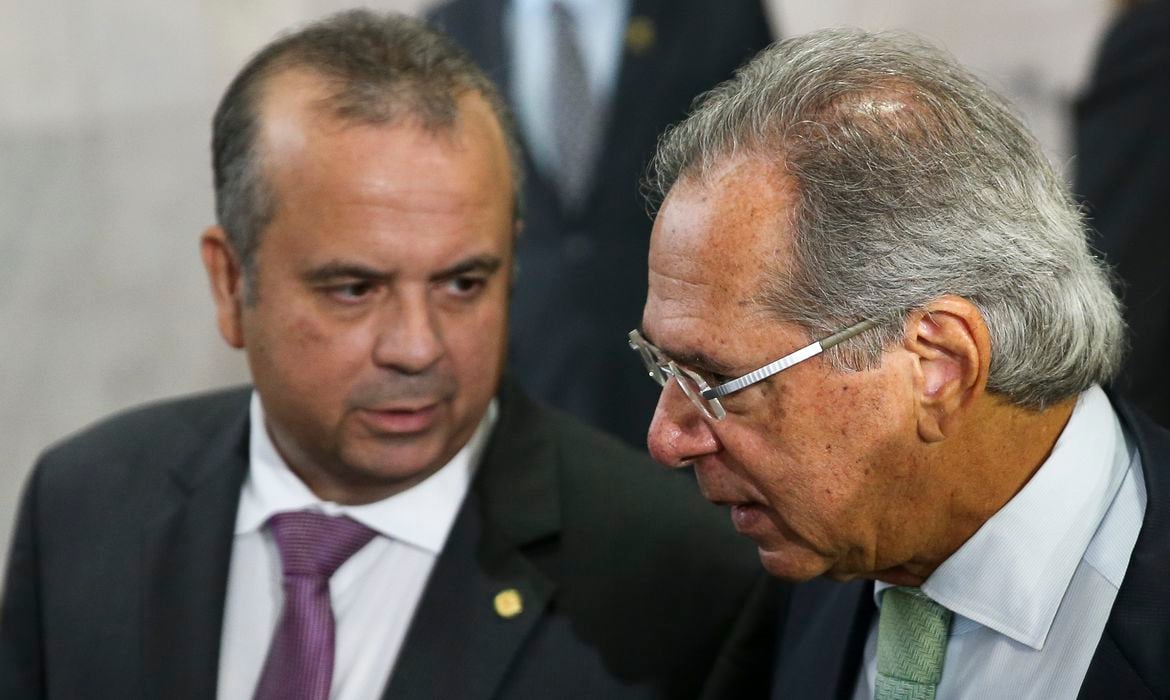 Rogério Marinho e Paulo Guedes.[fotografo]Marcelo Camargo/Agência Brasil[/fotografo]