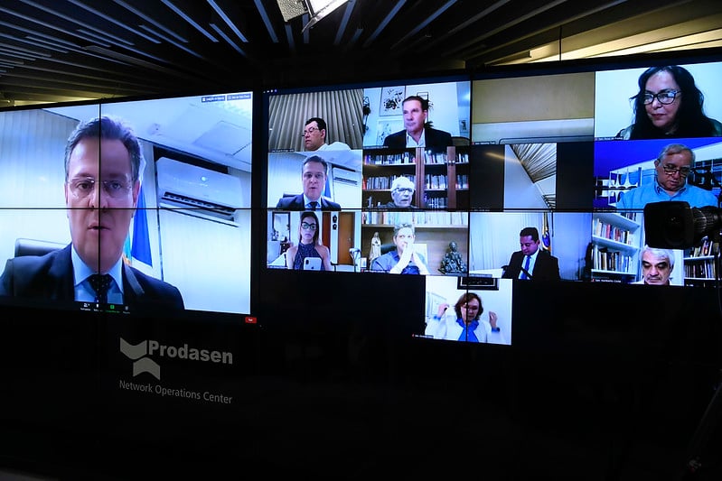 Senador Carlos Fávaro (PSD-MT) em pronunciamento via videoconferência. [fotografo]Marcos Oliveira/Agência Senado[/fotografo]