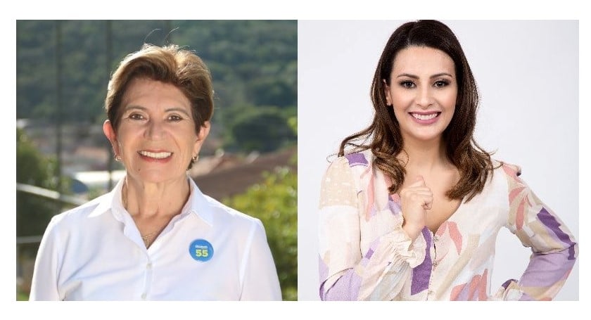 Pela primeira vez na história do Paraná duas mulheres vão segundo turno. À esquerda, Professora Elisabeth e à direita, Mabel Canto [fotografo] Reprodução [/fotografo]