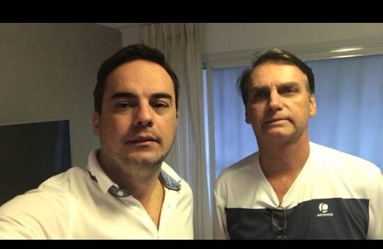 Capitão Wagner e Jair Bolsonaro [fotografo] Reprodução / Facebook/ Capitão Wagner [/fotografo].