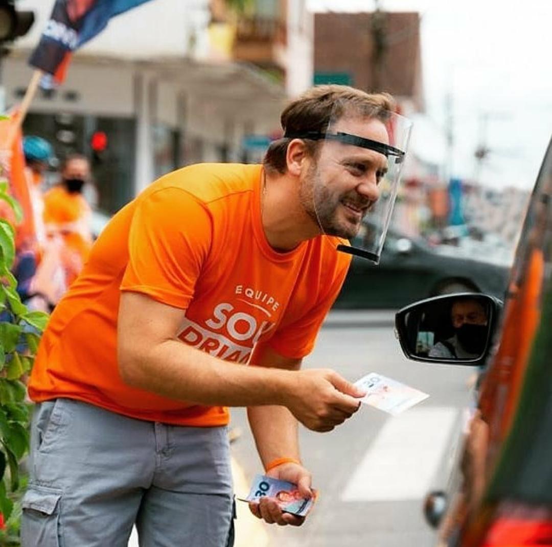 O candidato do partido Novo a prefeitura de Joinville, Adriano Silva. [fotografo]Reprodução/Instagram[/fotografo]