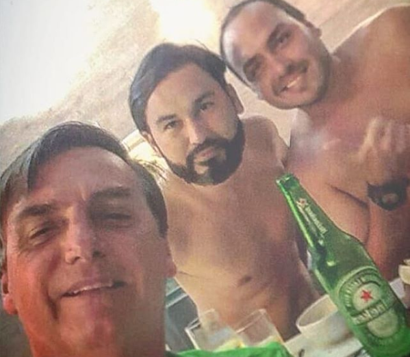 Jair Bolsonaro, Leo Índio e Carlos Bolsonaro são citados em reportagem sobre rachadinha [fotografo] Reprodução /Redes Sociais [/fotografo].