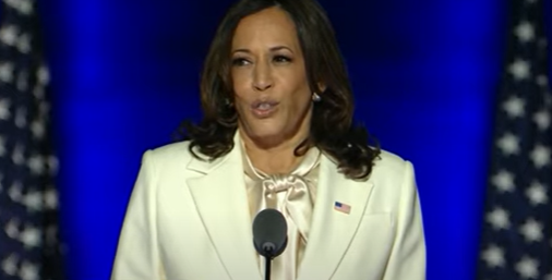 Kamala em seu discurso da vitória no estado de Delaware, base eleitoral de Biden[fotografo]Reprodução/Youtube[/fotografo]