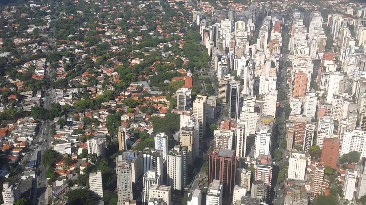 Vista aérea de São Paulo, maior cidade do país, que continuará com o PSDB[fotografo]Reprodução/Youtube[/fotografo]