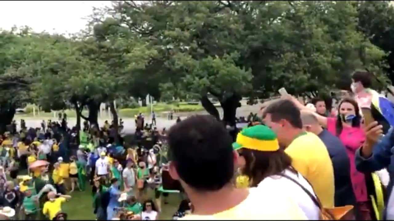 Manifestação pelo voto impresso em Brasília [fotografo] Reprodução/Redes sociais [/fotografo]