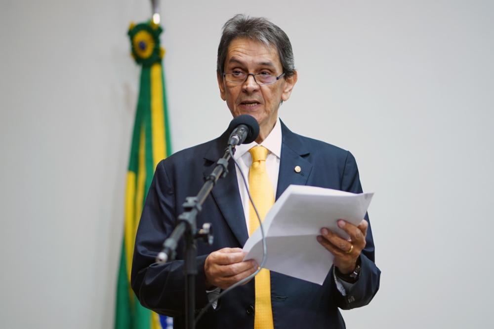 O presidente nacional do PTB, o ex-deputado Roberto Jefferson [fotografo]Pablo Valadares/Câmara dos Deputados[/fotografo]