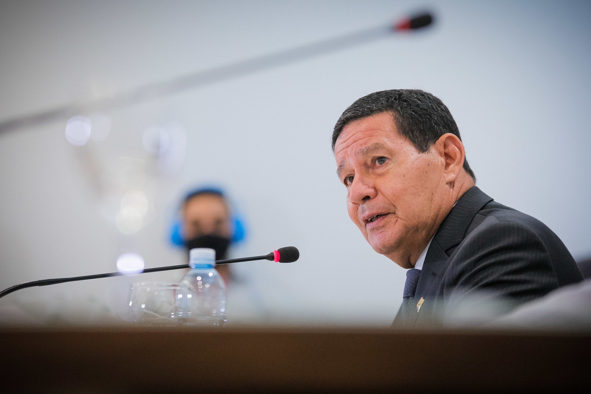 Após pronunciamento de Mourão cobrando resposta de militares sobre ações da PF, vice-líder do Psol anunciou representação na PGR. Foto: Bruno Batista/VPR