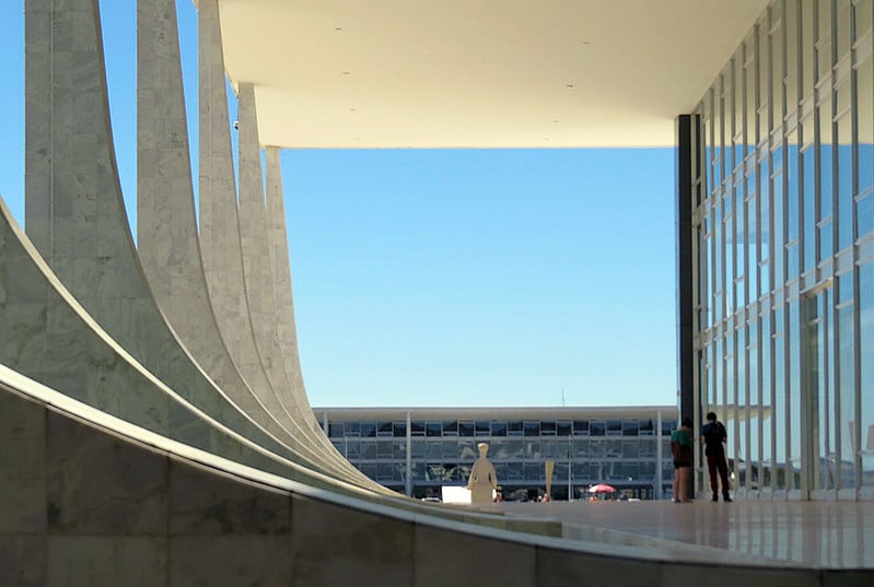 O Palácio do Planalto ao fundo, visto do Supremo Tribunal Federal. Foto: CNJ