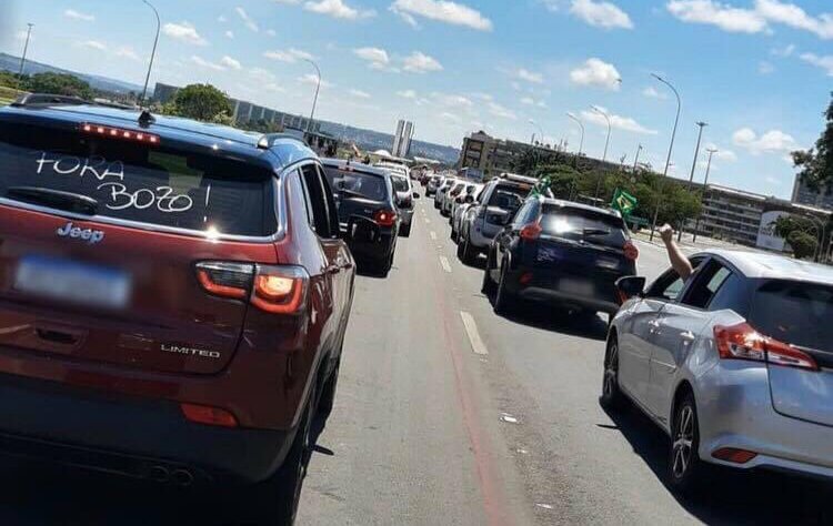 Carreata pelo impeachment de Bolsonaro em Brasília [fotografo] Reprodução/Redes Sociais [/fotografo]