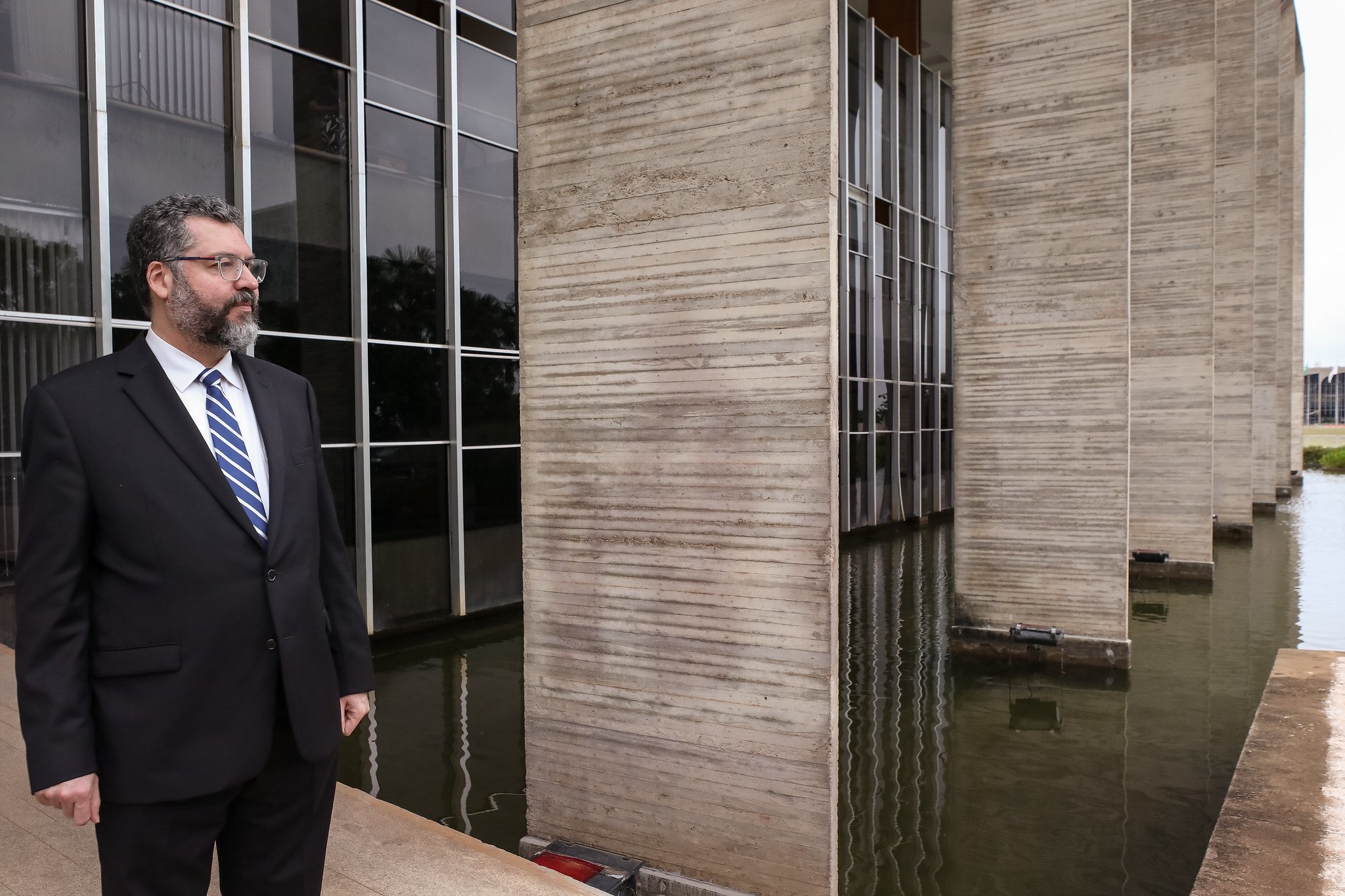 Ernesto Araujo comenta a invasão do Capitólio, nos EUA, por apoiadores de Donald Trump. [fotografo] Marcos Corrêa/PR [/fotografo] 

 