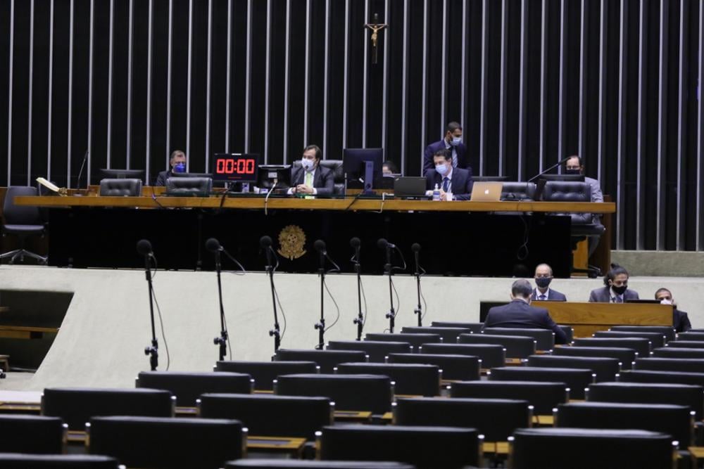 Plenário da Câmara dos Deputados, durante sessão virtual por conta da pandemia de covid-19 [fotografo] Najara Arujo [/fotografo]