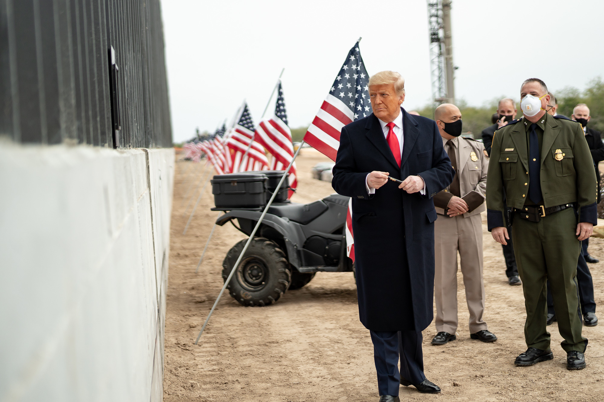 Trump em seu último evento como presidente, em 12 de janeiro: agenda vazia. [fotografo] Shealah Craighead/ White House via Flickr[/fotografo]