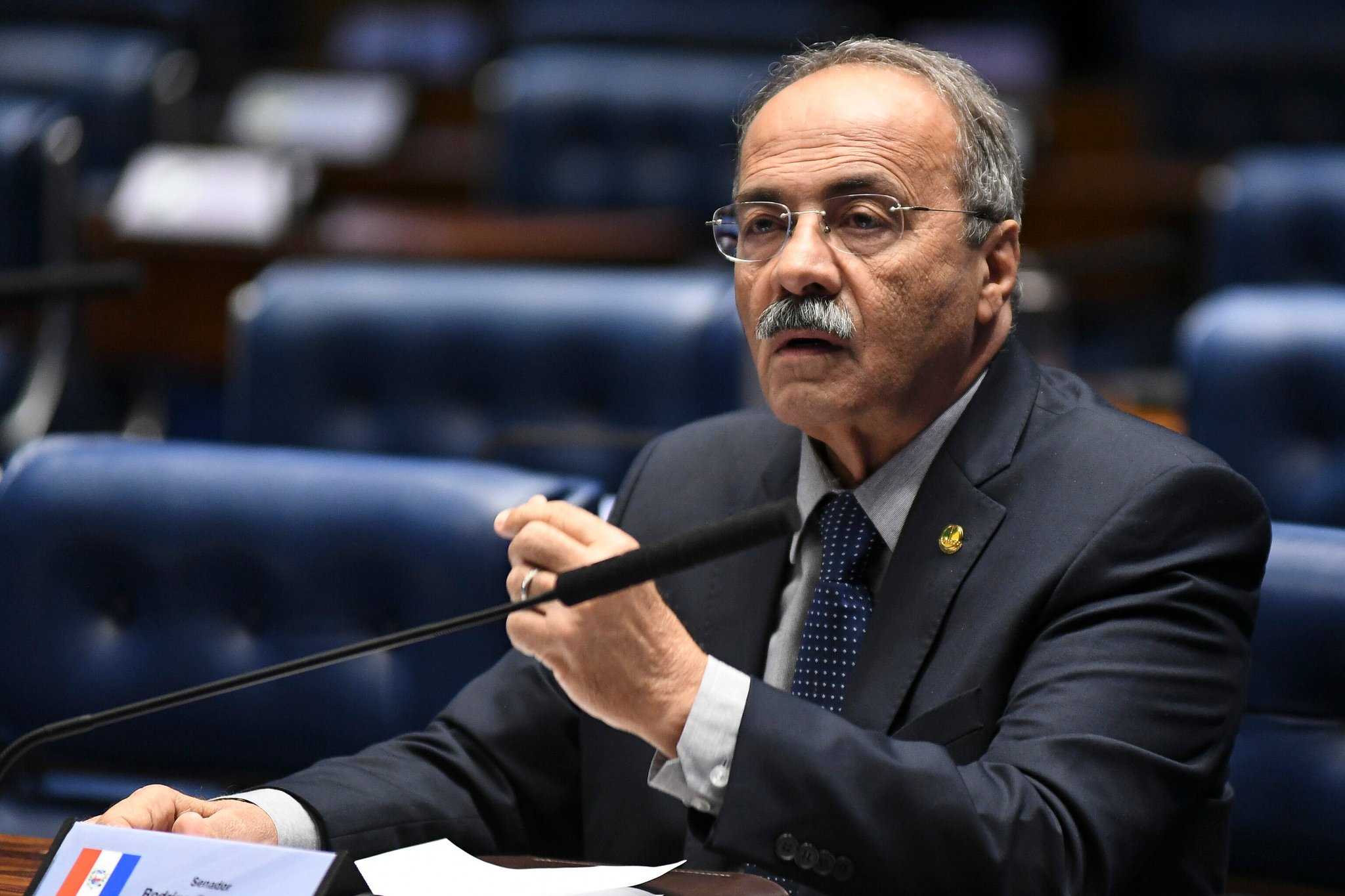 Chico Rodrigues, durante sessão em novembro de 2019. [fotografo]Jefferson Rudy/Agência Senado[/fotografo]