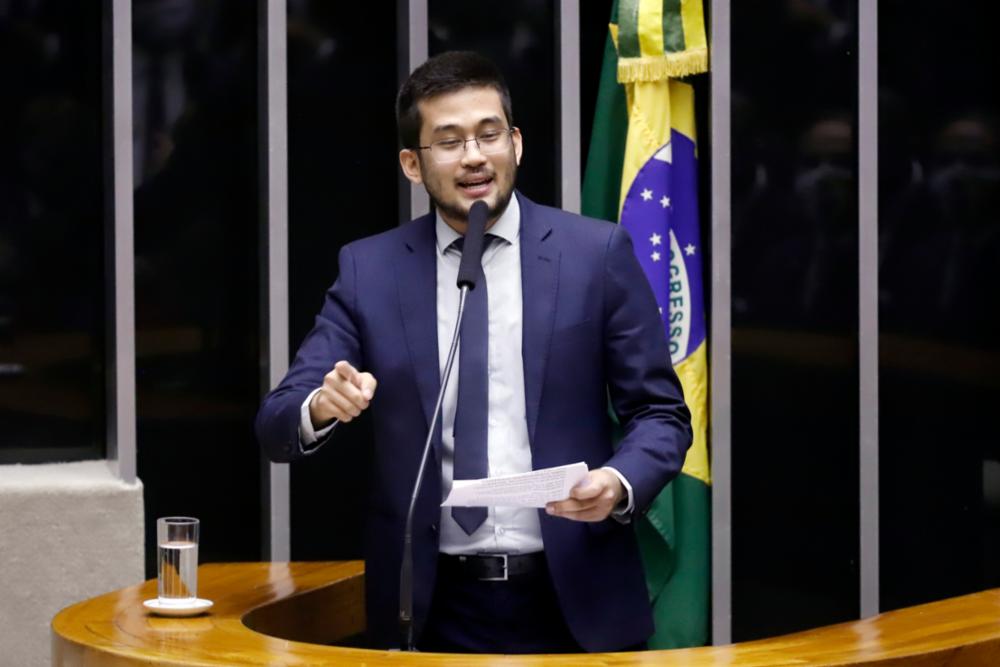 Alegando sabotagem do União Brasil, Kim Kataguiri retirou candidatura para prefeitura e declarou apoio a Ricardo Nunes. Foto: Cleia Viana/Agência Câmara