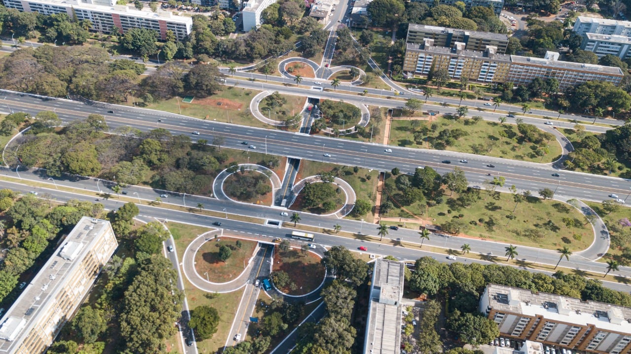 Vista aérea das chamadas tesourinhas do Plano Piloto[fotografo]Adriano Teixeira/Divulgação/Agência Brasília[/fotografo]