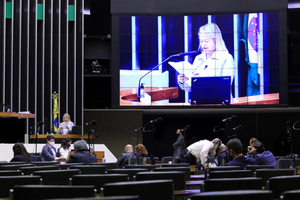 A relatora Magda Mofatto (PL-GO) durante leitura de seu parecer[fotografo]Michel Jesus/Câmara dos Deputados[/fotografo]