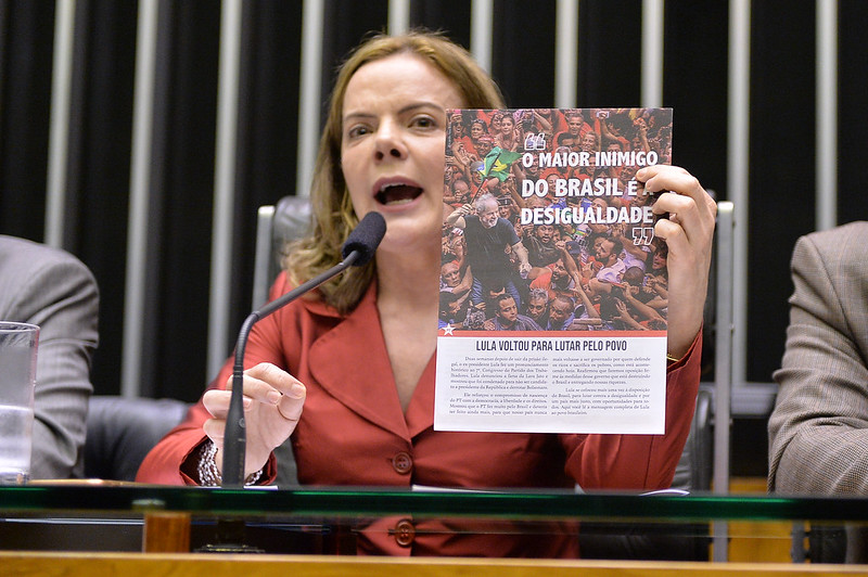 Presidente nacional do PT, Gleisi Hoffmann [fotografo] Alessandro Dantas / PT Senado [/fotografo].