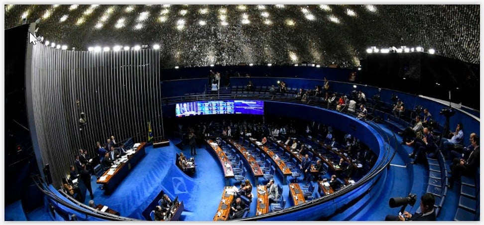 Plenário do Senado Federal [fotografo] Reprodução TV Senado [/fotografo]