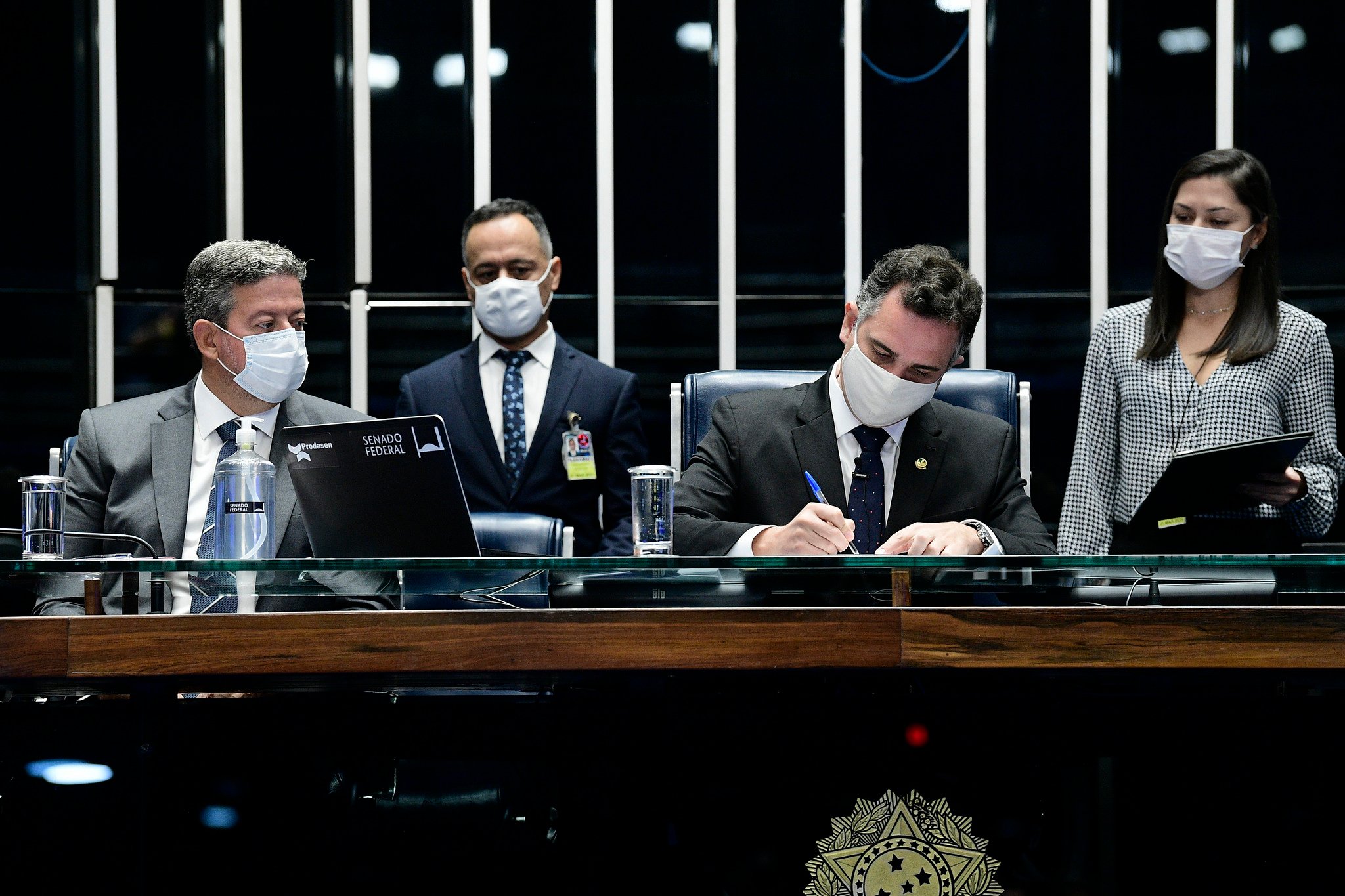 Promulgação da PEC Emergencial em sessãono Congresso Nacional [fotografo]Pedro França/Agência Senado[/fotografo]