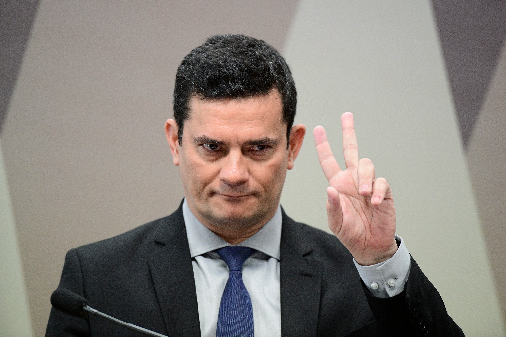 Moro diz que nunca ninguém lutou tanto contra a corrupção neste país como ele Foto: Pedro França/Agência Senado