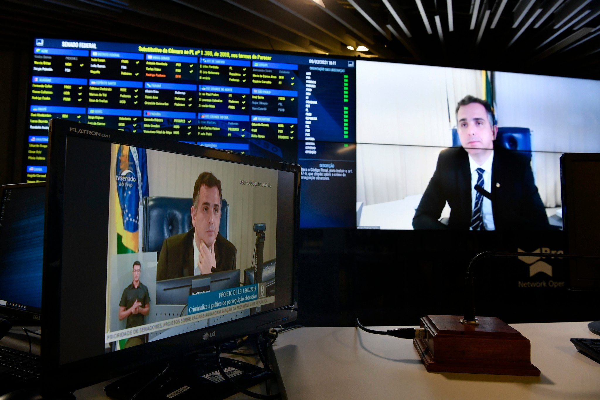 Sessão deliberativa ocorre de maneira remota [fotografo]Leopoldo Silva/Agência Senado[/fotografo]