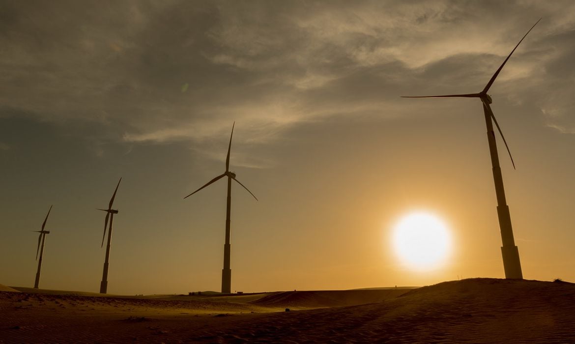 Usina de Energia Eólica (UEE) em Icaraí, no Ceará (CE) [fotografo]Divulgação/Ari Versiani/PAC [/fotografo]